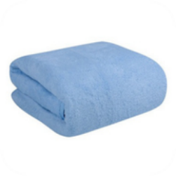 Microfiber Bath Towel Blue
