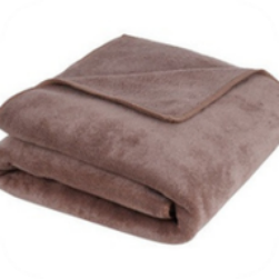 Weft Knitting Towel Brown