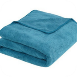 Weft Knitting Towel Blue