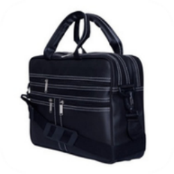 Leather Black Laptop Bag