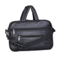 Leather Black Laptop Bag