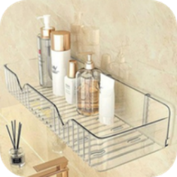 Transparent Acrylic Bathroom Shelf