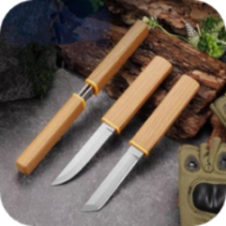 2 In 1 Wooden Knife
