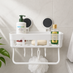 Suction Hook Shelves White