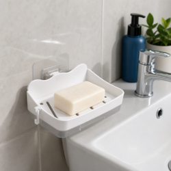 Wall-Mounted Soap Dish ( White )
