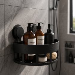 Suction Suction Round Corner Black