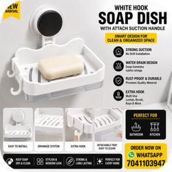 Hook Wall-Mounted Dish-White