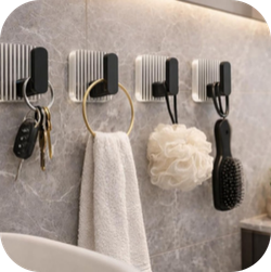 Transparent Nail Hook Black