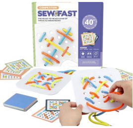 Sew Fast Speed Paper Threading Game Game