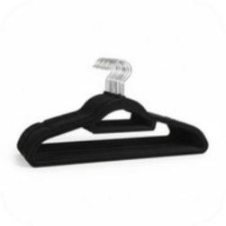 Black Velvet Green Hanger